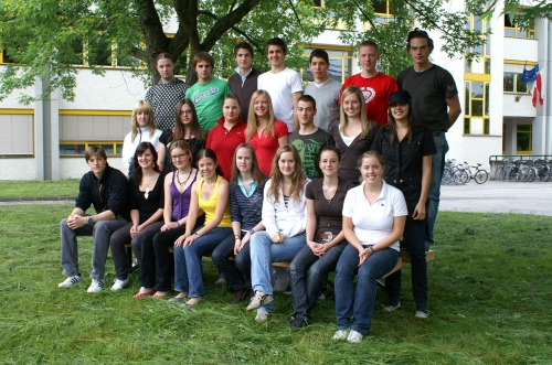 Maturanten der Klasse 5B HOB - Schuljahr 2007/08