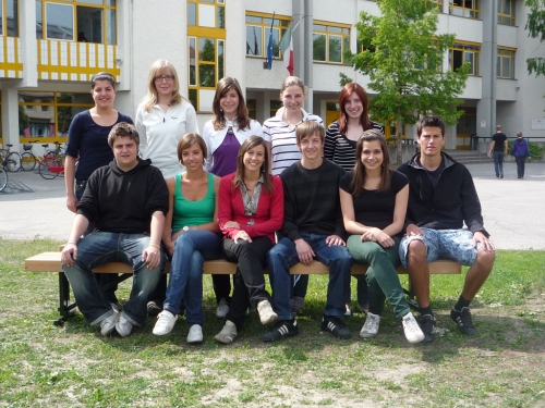 Maturanten der Klasse 5B HOB - Schuljahr 2008/09