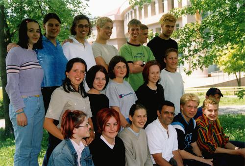 Maturanten der Klasse 5D HOB - Schuljahr 1999/2000