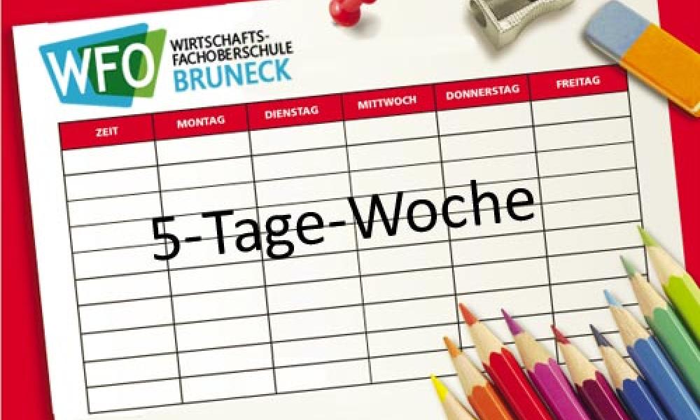 5-Tage-Woche ab dem kommenden Schuljahr