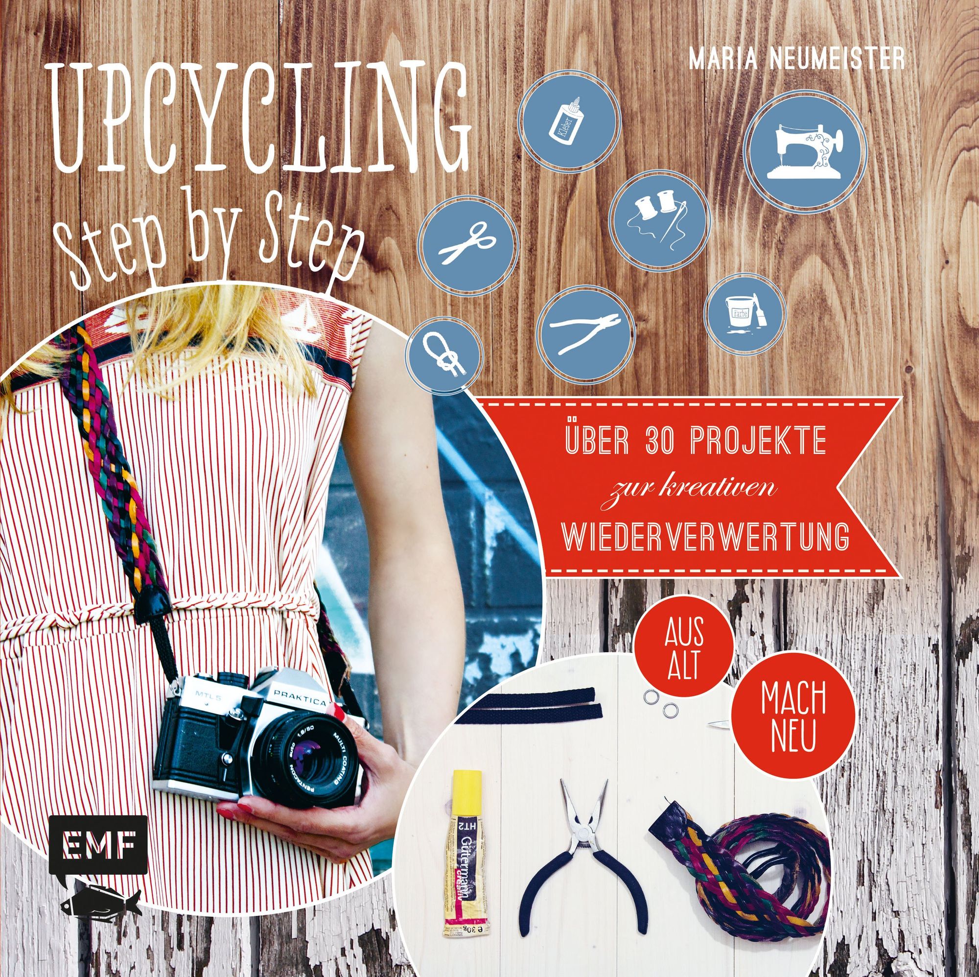 Buchcover Upcycling Step by Step