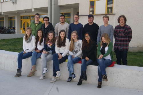 Maturanten der Klasse 5B HOB