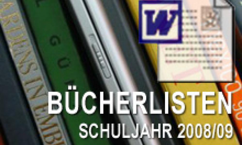 Bücherlisten für das Schuljahr 2008/09