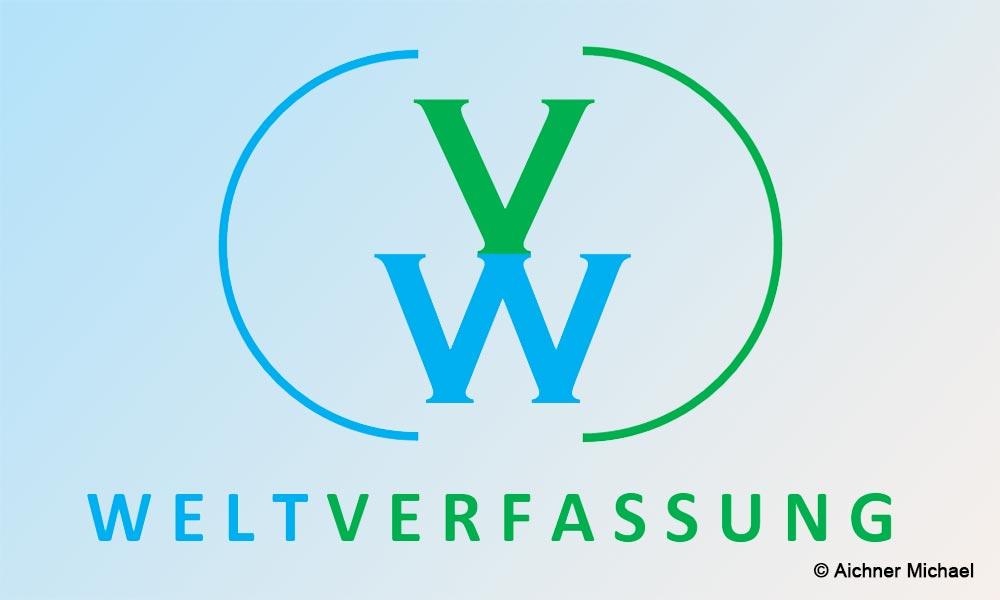 Logo Weltverfassung mit den übereinandergestellten Großbuchstaben V und W