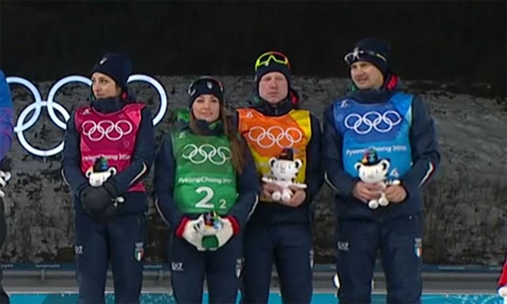 Bronze Medaille in der Biathlon Mixed Staffel