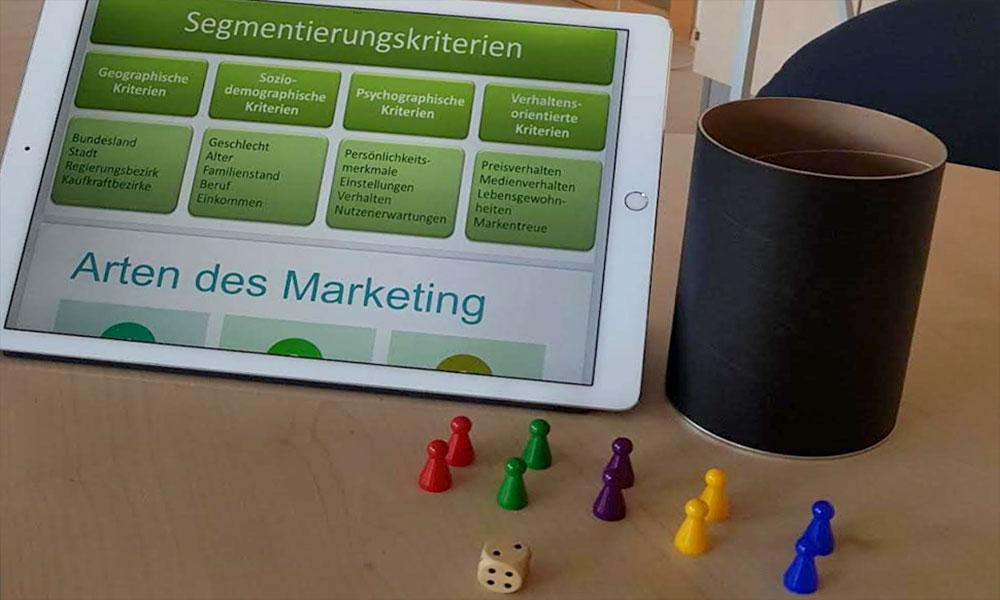 Schülerpräsentationen zum Thema Marketing