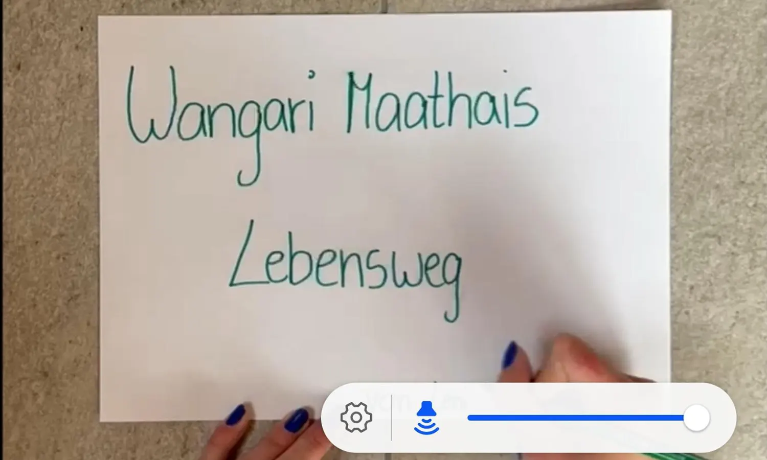 Erklärvideo Wangari Matai 2
