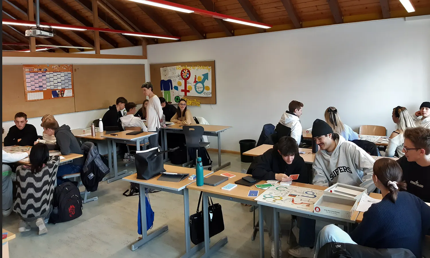 Klasse 4A beimEntrepreneurship-Spiel “Change Maker”