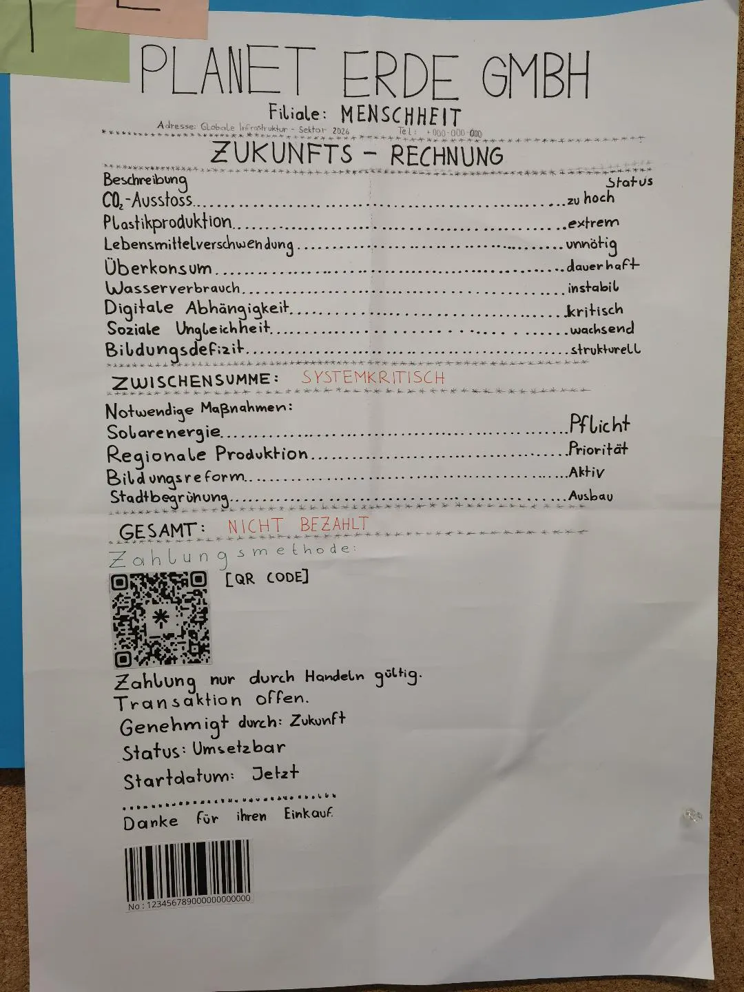 Bauplan fur eine lebenswertere Zukunft